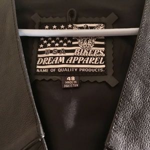 LEATHER BIKERS VEST